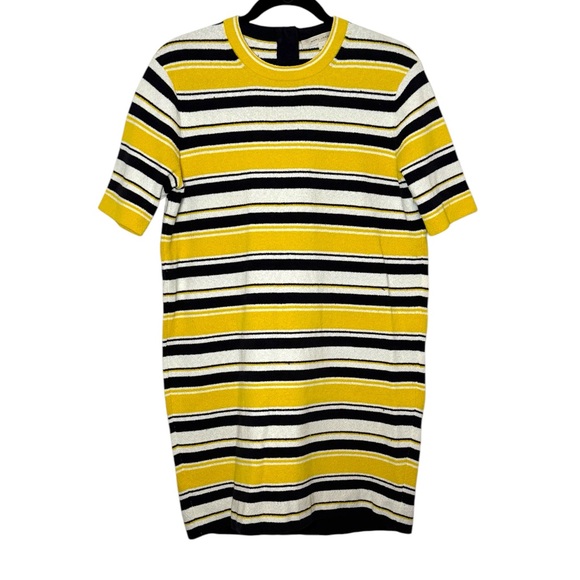 Marc Jacobs Dress Size Small Yellow Black Striped - Picture 1 of 16
